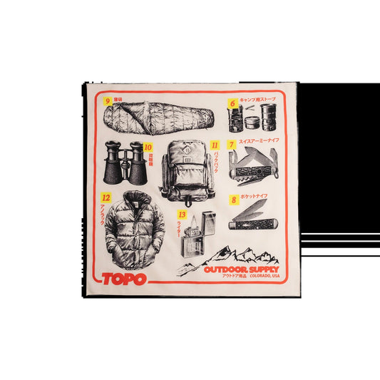 Topo Designs x Pine Printshop Catalog Bandana