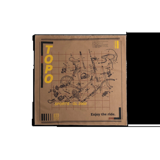 Topo Designs x Pine Printshop Enjoy The Ride Bandana