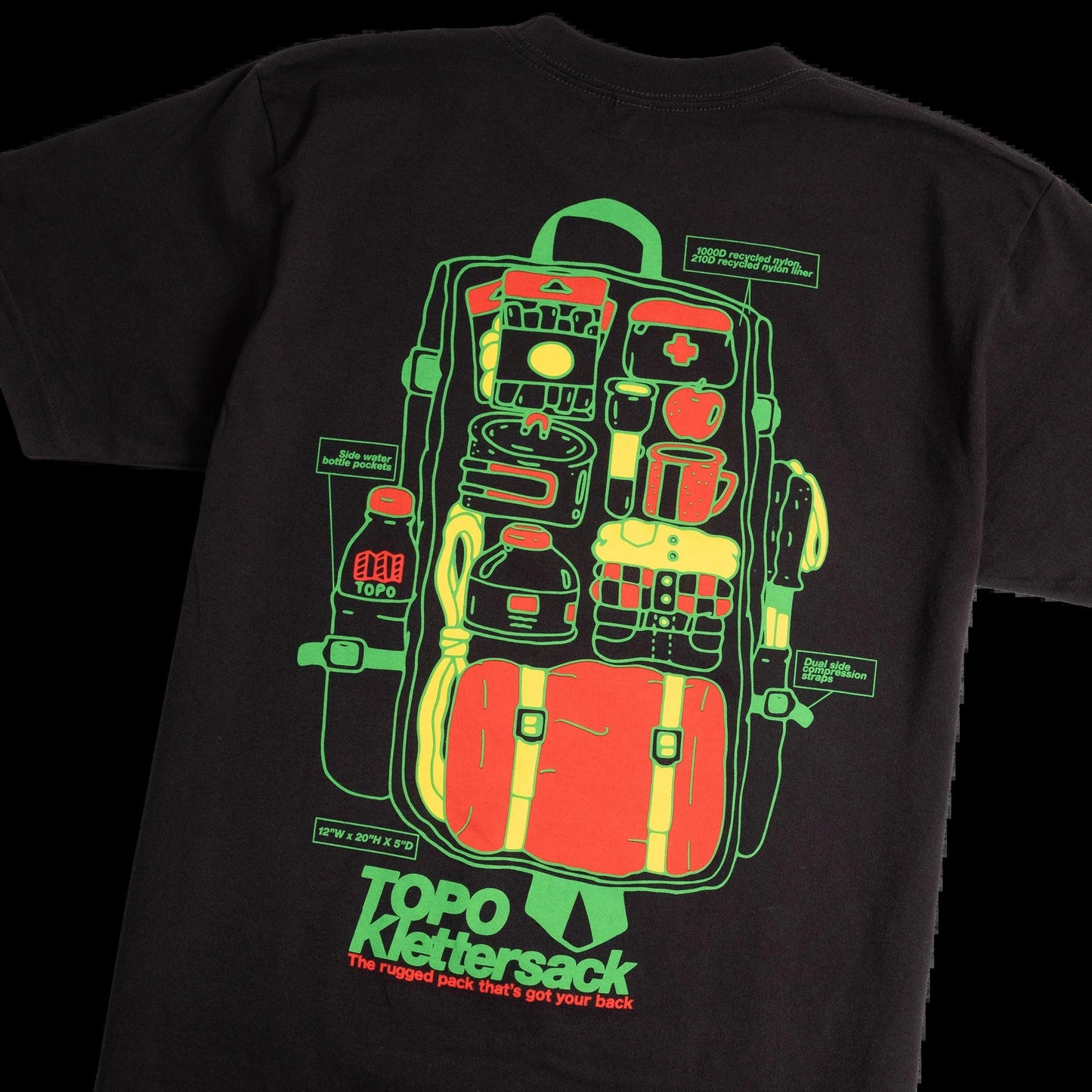 Topo Designs x Pine Printshop Klettersack Tee